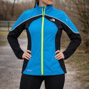 The North Face Windstopper Flight Series Jacket Women’s M Blue Running Softshell